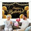 Фон на день рождения Вечеринка Украшение вечеринки Подвесной баннер Баннер Instagram С первым днем ​​рождения Баннер