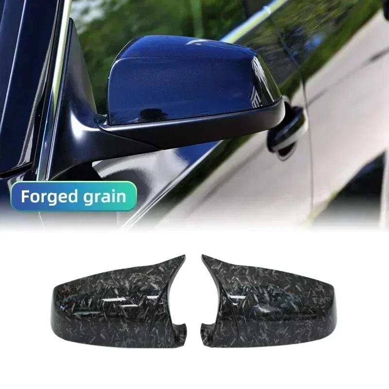Side Wing Rearview Mirror Cover Cap Carbon Fiber Black For BMW 5 6 7 Series E60 E61 E63 E64 F01 F02-F04 F06 F07 F10 F11 F12 F13