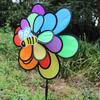 Pin-wheel Funny Colorful Three Layers Bee Beetle Windmill Wind Spinner Pinwheels for Decoration