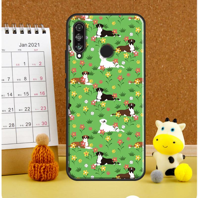 Чехол с собакой Боксер для Huawei Nova Y70 Y60 Y61 Y91 Y90 10 9 SE 5T 7i 8i 11i 11 P20 P40 Lite P30 Pro