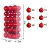 36 шт. Большой Рождественской елки Украшение Подвеска Небьющееся Подвесное Украшение Набор Рождественских Шаров Дом