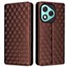 For Honor 400 Lite Case Wallet Rhombus Imprinted Leather Phone Cover