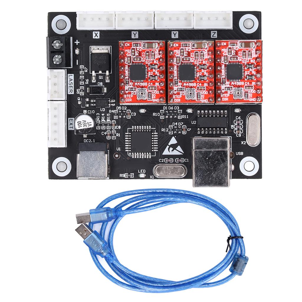 GRBL CNC Control Board Материнская плата для лазерного гравировального станка 3-осевая плата управления гравировальным станком
