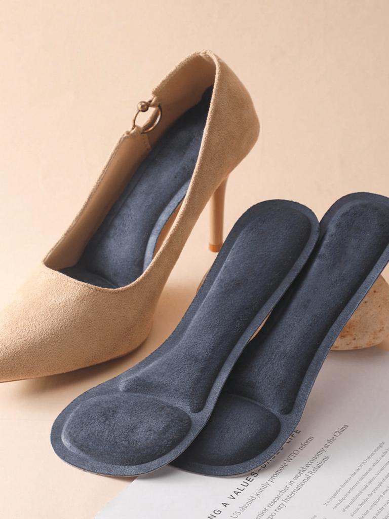 2pcs High Heeled Shoe Sole Pad Non Slip Breathable Half Size Pad Self Adhesive Washable