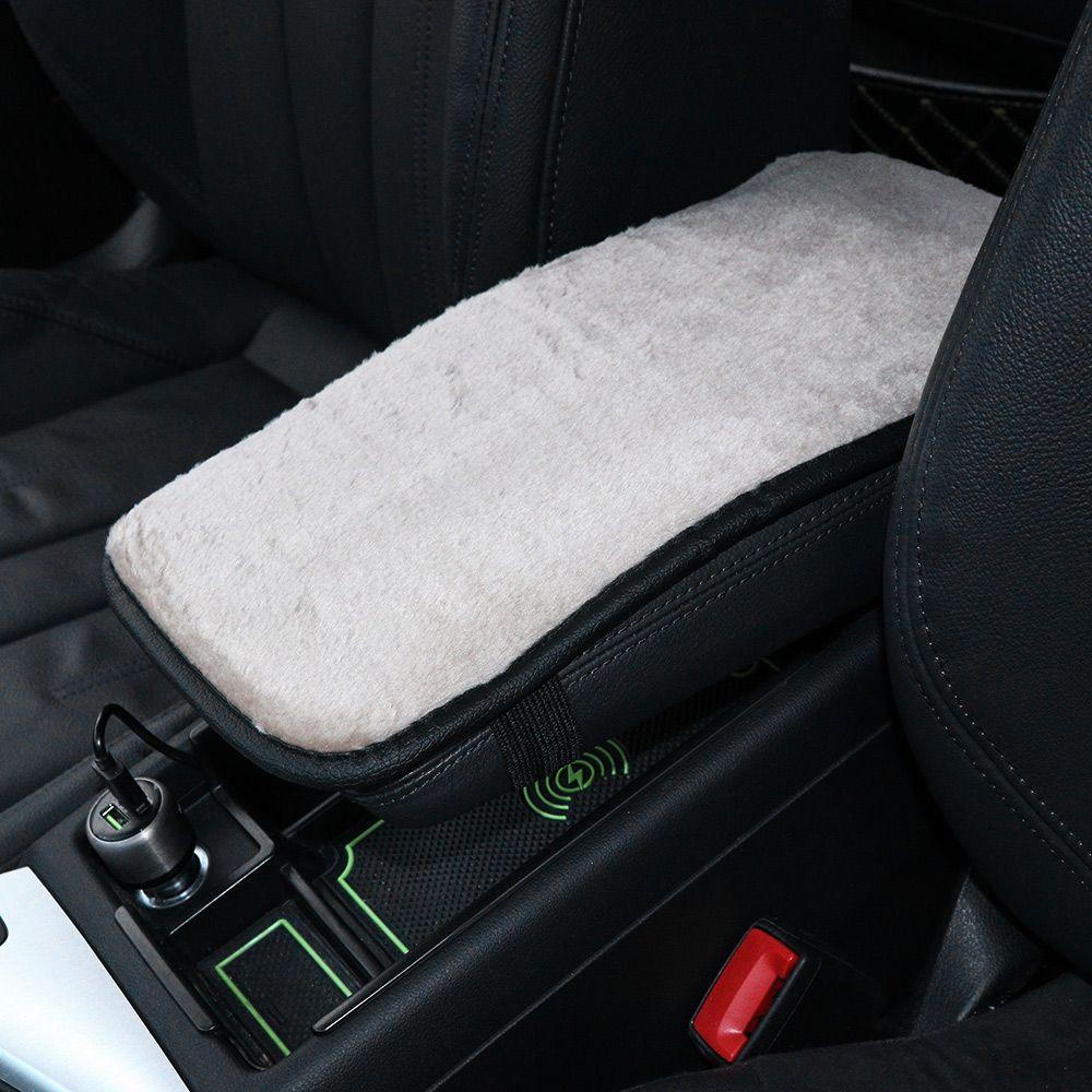 Interior Accessories Seat Supports Leather Cushion Case Car SUV Armrest Cover Arm Rest Pad Console Box Mat