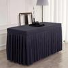 Thick Rectangle Table Skirts Solid Color Elastic Table Cloth Fitted Table Cover Conference Table
