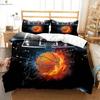 Sports Basketball 3d Printing Quilt Cover 100% Polyester Bedding Set Duvet Cover Pillowcase Three-Piece Set