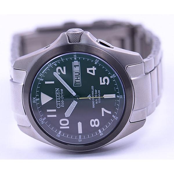 Citizen ПМД56-2952 ( Смотреть PROMASTER LAND Series Eco-Drive радиоуправляемый мужской) Круглые часы
