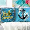 High Definition Printed Letters Pillow Cover Outdoor Vacation Atmosphere Living Room Bedroom Sofa Cushion Lumbar Cushion Cover
