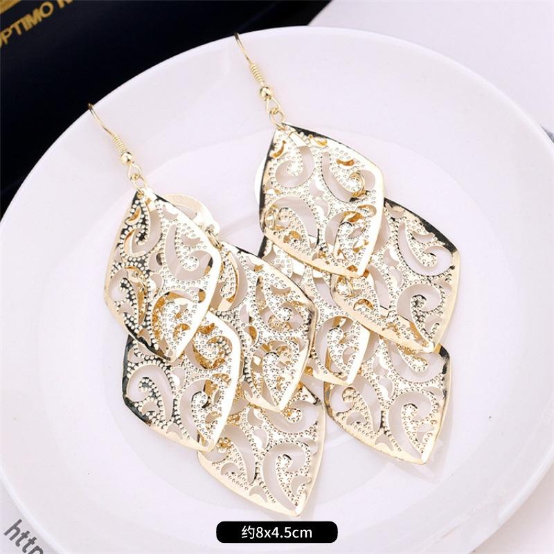 Модные преувеличенные нишевые темпераментные серьги с бахромой, ретро, личностные, универсальные серьги с пайетками, женские длинные украшения для ушей