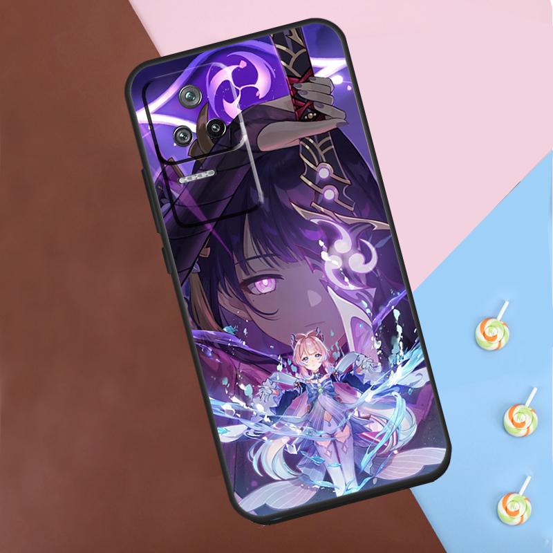 Чехол Raiden Shogun Genshin Impact для Xiaomi 13T Pro 14 12T 11T 12 13 Lite POCO F5 X3 X4 X5 X6 Pro M6 F3 F4 M5s
