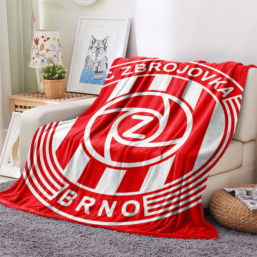 FC Zbrojovka Brno FlAannel Blanket, High quality Comfortable for All Seasons, Home Decor, Warmth and Comfort