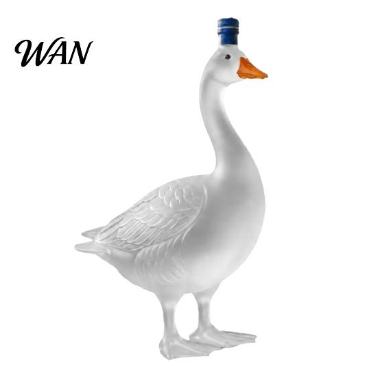 Bar Cabinet Decoration 3D Animal Whiskey Decanter, 350ml Decorative Bottle, Glass Bird Liquor Display Bottle Artistic Decanter for Wine Spirits