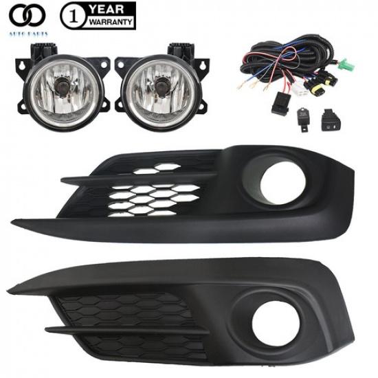 For 2016-2018 Honda Civic 2/4 Door Front Fog Lights Bumper Lamps w/Switch Kits