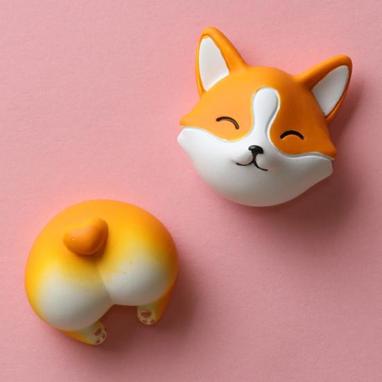 Cartoon Animal Refrigerator Magnet with Detachable Head Body 3D Dog Panda Pig Microwave Oven Whiteboard