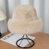 Plush Mongolian Faux Mink Fur Winter Hat for Women