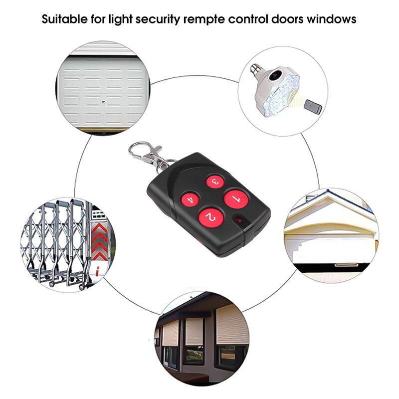 RF Дубликатор Пульт дистанционного управления 315/433/868 МГц Многочастотный пульт дистанционного управления с фиксированным кодом 4 кнопки Беспроводной пульт дистанционного управления для гаражных ворот