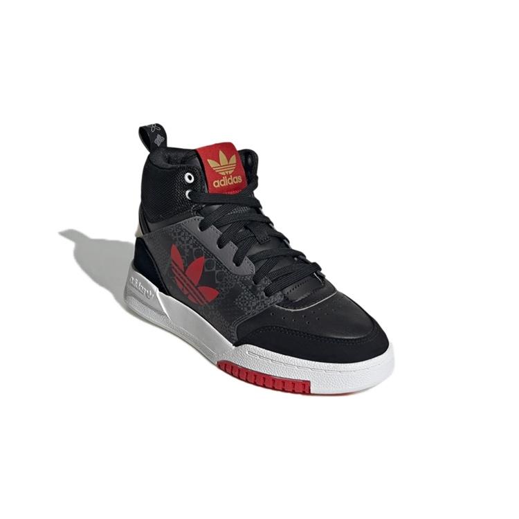 (GS) adidas Originals Drop Step Shoes 'Black Red White' Kids' GX6353