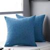 Modern Simple Style Linen Pillow Pure Color Elegant Office Bedside Cushion Cover Fabric Back Sofa