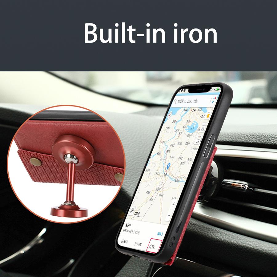 Чехол для Xiaomi 11 11T 11i с держателем для карт премиум-класса, подставка из искусственной кожи с двойной магнитной застежкой, противоударный чехол для Redmi Note 7 8 8T 9 10 Redmi 9A