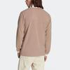 Adidas Originals Trefoil Wh Snap Fleece Crewneck Sweatshirt With Monochrome Logo Men Tops Brown II8485