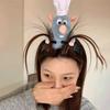 Cooking Mouse King Headband with 2 Clips Lightweight Plush Mouse Hair Band Anti-slip Stuffed Animal Hair Loop Women Girls Hair Accessories Headwear