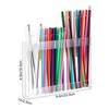 Acrylic Straw Display Stand Countertop Straw Rack Transparent Acrylic Straw Holder with Reusable Tumbler Organizer