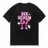 Six Seven Brain Rot Print Graphic TShirt Funny 67 Brainrot Unisex T Shirts Summer Crewneck Short Sleeve Tops Breathable Tees