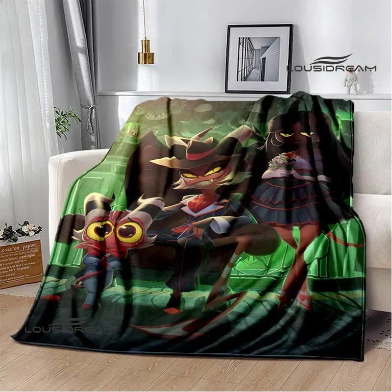 H-Helluva-Boss Cartoon printed blanket Warm Flannel blankets Picnic blanket throw blankets Home bed linings Birthday Gift