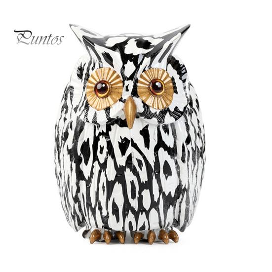 Граффити Сова Фигурка Сова из смолы Украшение для рабочего стола Многоцветная статуя Совы для дома Подставка под телевизор Офисная книжная полка Украшение стола