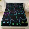 Animal Personality Pattern Sheet Three-Piece Digital Printed Sheet Bedding Set Adult Children