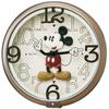 Clock Wall Clock Character Disney Mickey Mouse Analog 6 Songs Melody Mickey Friends Disney Time Brown Metallic FW576B &