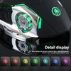 2.4G Bluetooth беспроводная перезаряжаемая мышь с RGB-подсветкой, механическая мышь для киберспорта, бесшумные офисные мыши для компьютера, ноутбука, планшета, ПК, игровая мышь для геймера