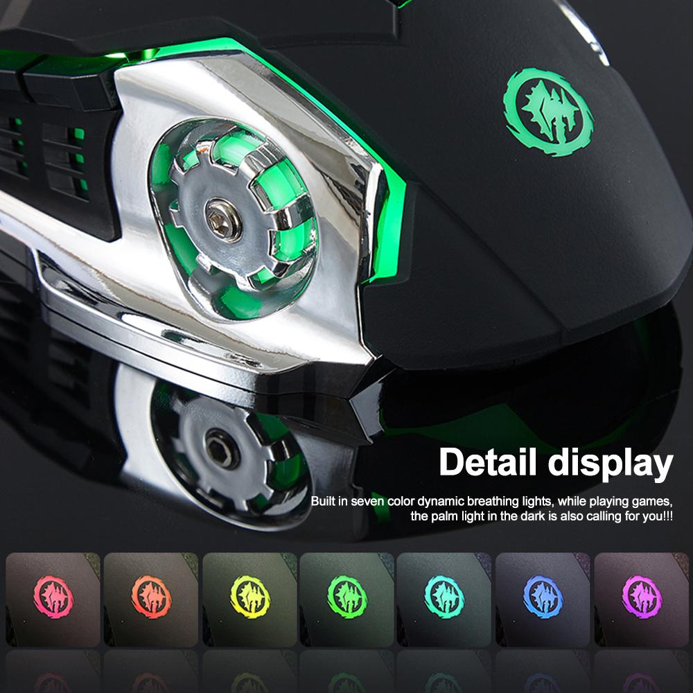 2.4G Bluetooth беспроводная перезаряжаемая мышь с RGB-подсветкой, механическая мышь для киберспорта, бесшумные офисные мыши для компьютера, ноутбука, планшета, ПК, игровая мышь для геймера