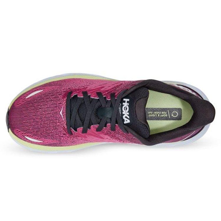 HOKA One One Clifton 8 Ибис Розовый Зеленый Женские 1119394-BGIR