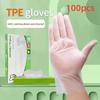 100Pcs Transparent Disposable Gloves Acid Work Safety Latex Free Gloves New Cleaning Gloves
