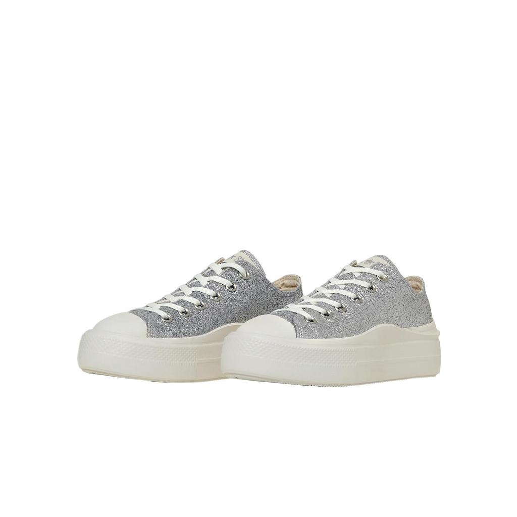 Converse ALL STAR LIGHT PLTS 2 Lightweight Low top Canvas Shoes Unisex Silver 31314921