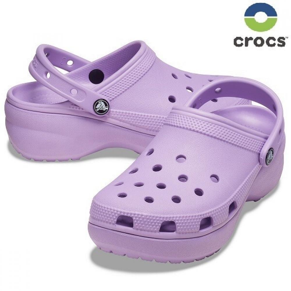 Crocs 206750 Классические клоги на платформе Женские высокие сандалии