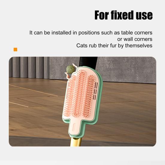 Кошачий самостоятельный груминг с кошачьей мятой, настенный уголок, кошачья мордочка, щетка для ухода за домашними животными, массажная расческа для длинношерстных кошек и собак