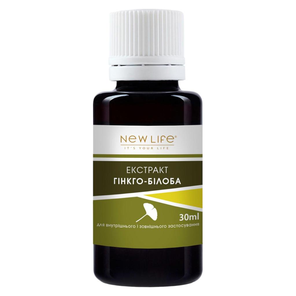 Гинкго Билоба Экстракт Настойка Травяная Жидкость Добавка Диетическая New Life