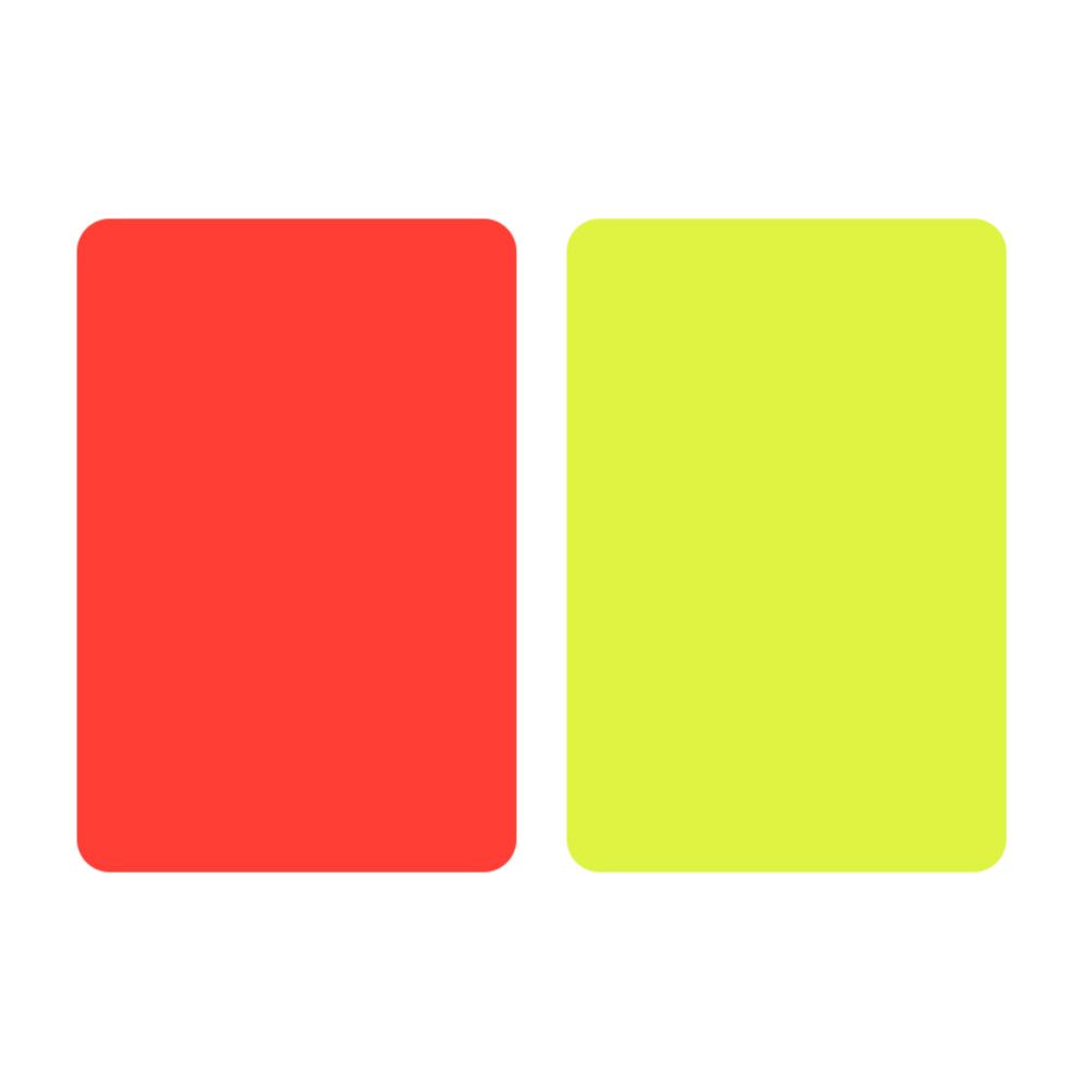 Горячая Распродажа Красная Карточка Умелое Изготовление Футбольный Судья Инструмент Красная Желтая Карточки для Футбольного Матча Тренировки 3.2x4.3 дюйма