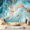 Marble 3d Wallpaper for Living Room Mural Glitter Wall Papers Home Decor Blue Marble Murals