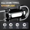 Mini Keychain Flashlight, USB Rechargeable Portable Flashlights Key Chain Light, Waterproof Small Keychain Light Tiny Flashlight for Outdoor (Black)