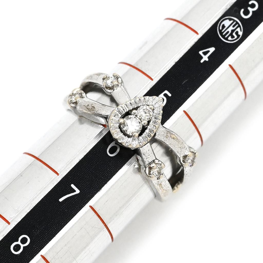 NON BRAND - diamondRing ring K18WG/diamond #6(JP Size) Array