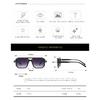 Square-shaped, futuristic, and trendy sunglasses for men and women