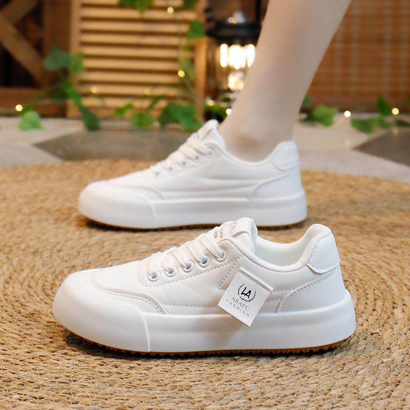 Women's White Shoes New Spring Students All-Match Casual Instagram Shoes Platform Fashion Sneakers