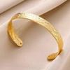Flower Chunky Cuff Bangle Gold Color Open Cuff Bangle Flower Cuff Bangle  Party Accessories Gifts