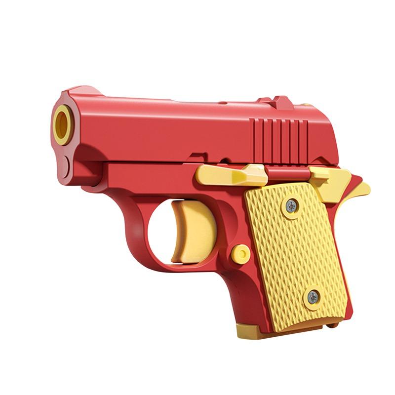 Mini 3D Model Gun 1911 Children's Toy Gun Kid's Toy Gun Non-Firing Bullets Toy Gun Rubber Band Launcher Collection Gift 1PC