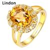Классическое кольцо Lindon из медного сплава с цирконием, женские ювелирные изделия, свадебный подарок для вечеринки