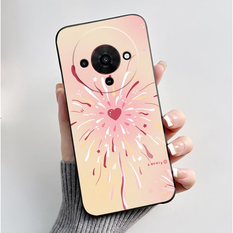 Чехол для телефона ZTE Blade A76 5G Эстетичный Милый Кот Астронавт Модный Ударопрочный Черный Матовый Мягкий Силикон ТПУ Задняя Крышка